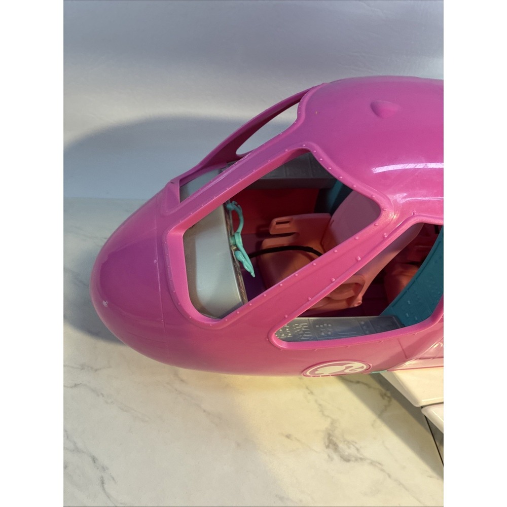 Barbie Pink Jet Airplane Playset – Opens into Cabin w/Seats & Cockpit - Picture 5 of 12